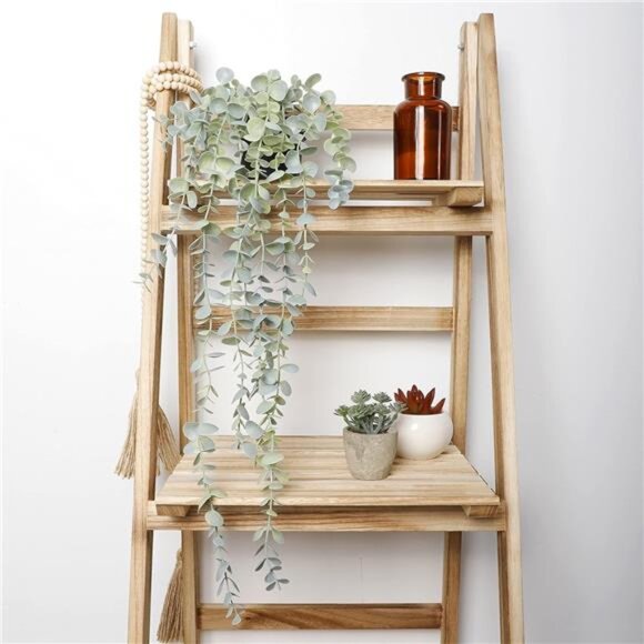 1pcs Artificial Hanging Plants Fake Eucalyptus Potted Plant Hanging Plant - Picture 4 of 8